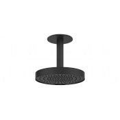 Gessi Ventaglio Верхний душ d25 см, потолочный кронштейн, 1 вид струи, цвет: matte black 66072#299