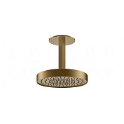 Gessi Ventaglio Верхний душ d25 см, потолочный кронштейн, 1 вид струи, цвет: deep bronze brushed PVD 66072#791