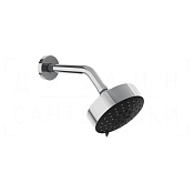 Gessi Origini Верхний душ d12,9 см, настенный кронштейн, 3 вида струи, цвет: chrome 66158#031