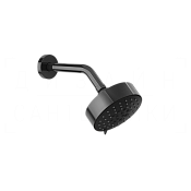 Gessi Origini Верхний душ d12,9 см, настенный кронштейн, 3 вида струи, цвет: black metal PVD 66158#706