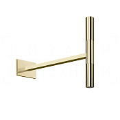 Gessi Incastri Верхний душ d3,2 см, настенный кронштейн, 1 вид струи, цвет: brass PVD 75148#710