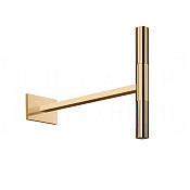 Gessi Incastri Верхний душ d3,2 см, настенный кронштейн, 1 вид струи, цвет: warm bronze PVD 75148#735