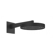 Gessi Incastri Верхний душ d30 см, настенный кронштейн, 1 вид струи, цвет: matte black 75168#299