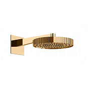 Gessi Incastri Верхний душ d30 см, настенный кронштейн, 1 вид струи, цвет: warm bronze PVD 75168#735