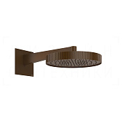 Gessi Incastri Верхний душ d30 см, настенный кронштейн, 1 вид струи, цвет: dark bronze 75168#845