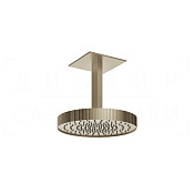 Gessi Incastri Верхний душ d30 см, высота под заказ, 1 вид струи, цвет: finox brushed nickel 75170#149