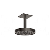 Gessi Incastri Верхний душ d30 см, высота под заказ, 1 вид струи, цвет: black metal brushed PVD 75170#707