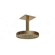 Gessi Incastri Верхний душ d30 см, высота под заказ, 1 вид струи, цвет: deep bronze brushed PVD 75170#791