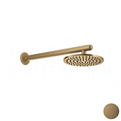Gessi Goccia Верхний душ d20,2 см, настенный кронштейн, 1 вид струи, цвет: deep bronze brushed PVD 33655#791