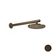 Gessi Goccia Верхний душ d20,2 см, настенный кронштейн, 1 вид струи, цвет: dark bronze 33655#845