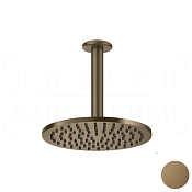 Gessi Goccia Верхний душ d20,2 см, потолочный кронштейн, 1 вид струи, цвет: deep bronze brushed PVD 33662#791