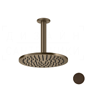 Gessi Goccia Верхний душ d20,2 см, потолочный кронштейн, 1 вид струи, цвет: dark bronze 33662#845