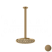 Gessi Goccia Верхний душ d20,2 см, высота под заказ, 1 вид струи, цвет: deep bronze brushed PVD 33664#791