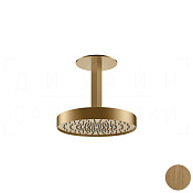 Gessi Ventaglio Верхний душ d30 см, потолоч. высота под заказ, 1 вид струи, цвет: antique brass 66070#713