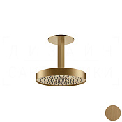 Gessi Ventaglio Верхний душ d25 см, потолочный кронштейн, 1 вид струи, цвет: antique brass 66072#713