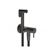 Gessi Total Look Гигиенический душ с смес., внеш. час., шланг 125 см, цвет: black metal brushed PVD 45130#707