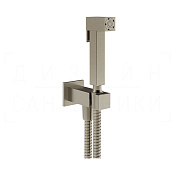 Gessi Rettangolo Гигиенический душ без смесителя, шланг 125 см, цвет: finox brushed nickel 20021#149
