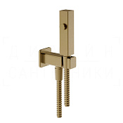 Gessi Total Look Гидроершик без смесителя, шланг 125 см, цвет: warm bronze brushed PVD 33823#726