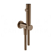 Gessi Total Look Гидроершик без смесителя, шланг 125 см, цвет: copper brushed PVD 45121#708