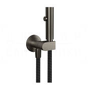 Gessi Total Look Гигиенический душ без смес., предохр. клапан, шланг 125 см, цвет: black metal PVD 45124#707