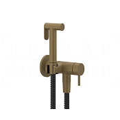 Gessi Total Look Гигиенический душ с смесителем, внешняя часть, шланг 125 см, цвет: antique brass 45130#713