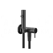 Gessi Total Look Гигиенический душ с смесителем, внешняя часть, шланг 125 см, цвет: black metal PVD 45131#706