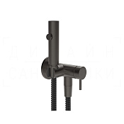 Gessi Total Look Гигиенический душ с смес., внеш. час., шланг 125 см, цвет: black metal brushed PVD 45131#707