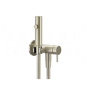 Gessi Total Look Гигиенический душ с смесителем, внешняя часть, шланг 125 см, цвет: nickel PVD 45131#720
