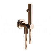 Gessi Inciso Гигиенический душ без смесителя, с запорным клапаном, шланг 125 см, цвет: copper PVD 58153#030