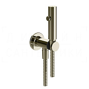 Gessi Inciso Гигиенический душ без смесителя, с запорным клапаном, шланг 125 см, цвет: nickel PVD 58153#720