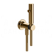 Gessi Inciso Гигиенический душ без смесителя, с зап. клапаном, шланг 125 см, цвет: warm bronze PVD 58153#735