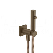 Gessi Rilievo Гидроершик без смесителя, шланг 125 см, цвет: coffee bronze brushed PVD 59151#761