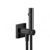 Gessi Total Look Гигиенический душ без смесителя, с зап. клап., шланг 125 см, цвет: black metal PVD 59153#706