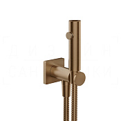 Gessi Total Look Гигиенический душ без смесит., с зап. клап., шланг 125 см, цвет: copper brushed PVD 59153#708