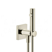 Gessi Total Look Гигиенический душ без смесителя, с зап. клапаном, шланг 125 см, цвет: nickel PVD 59153#720