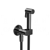 Gessi Incastri Гигиенический душ без смесителя, шланг 125 см, цвет: black metal PVD 45226#706