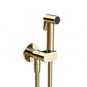 Gessi Incastri Гигиенический душ без смесителя, шланг 125 см, цвет: brass PVD 45226#710