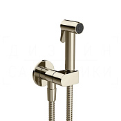 Gessi Incastri Гигиенический душ без смесителя, шланг 125 см, цвет: nickel PVD 45226#720