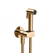 Gessi Incastri Гигиенический душ без смесителя, шланг 125 см, цвет: warm bronze PVD 45226#735