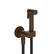 Gessi Incastri Гигиенический душ без смесителя, шланг 125 см, цвет: dark bronze 45226#845