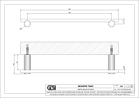 Gessi Incastri Полотенцедержатель 35 см, подвесной, цвет: nickel PVD 75497#720
