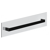 Gessi Inverso/Rettangolo Полотенцедержатель для крепления на стекло 61,5 см, цвет: black metal PVD 20965#706
