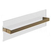 Gessi Inverso/Rettangolo Полотенцедержатель для крепления на стекло 61,5 см, цвет: antique brass 20965#713