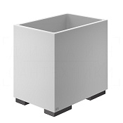 Gessi Inverso/Rettangolo Корзина для бумаги напольная 7 л, без крышки, цвет: aged bronze 20990#187