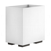 Gessi Inverso/Rettangolo Корзина для бумаги напольная 7 л, без крышки, цвет: black metal brushed PVD 20990#707