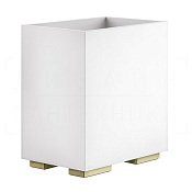 Gessi Inverso/Rettangolo Корзина для бумаги напольная 7 л, без крышки, цвет: brass PVD 20990#710