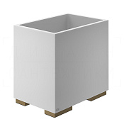 Gessi Inverso/Rettangolo Корзина для бумаги напольная 7 л, без крышки, цвет: antique brass 20990#713