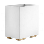 Gessi Inverso/Rettangolo Корзина для бумаги напольная 7 л, без крышки, цвет: warm bronze PVD 20990#735