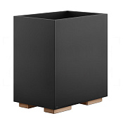 Gessi Inverso/Rettangolo Корзина для бумаги напольная 7 л, без крышки, цвет: copper PVD 20991#030