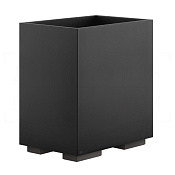 Gessi Inverso/Rettangolo Корзина для бумаги напольная 7 л, без крышки, цвет: black metal brushed PVD 20991#707